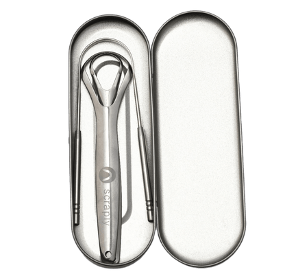 3 in 1 Stainless Steel Tongue Scrapers - ScraplyLB